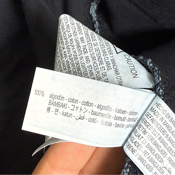 SOLD Zara Boxy Denim Zip Up Jacket Size Medium Blue Equestrian Classic Prep - Picture 6 of 9